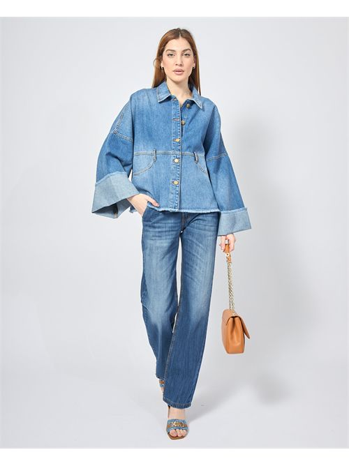 Manila Grace denim jacket with buttons MANILA GRACE | G302CUMZ003